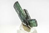 Translucent Blue-Green Vivianite Crystals - Romania #208685-1